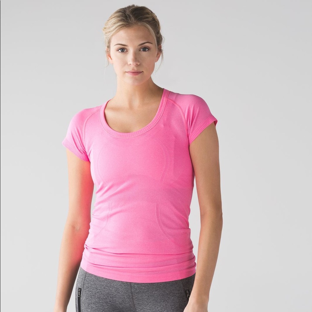 Lululemon Swiftly Tech Heathered Neon Pink